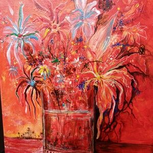 Original painting "Florero tropical" 2024